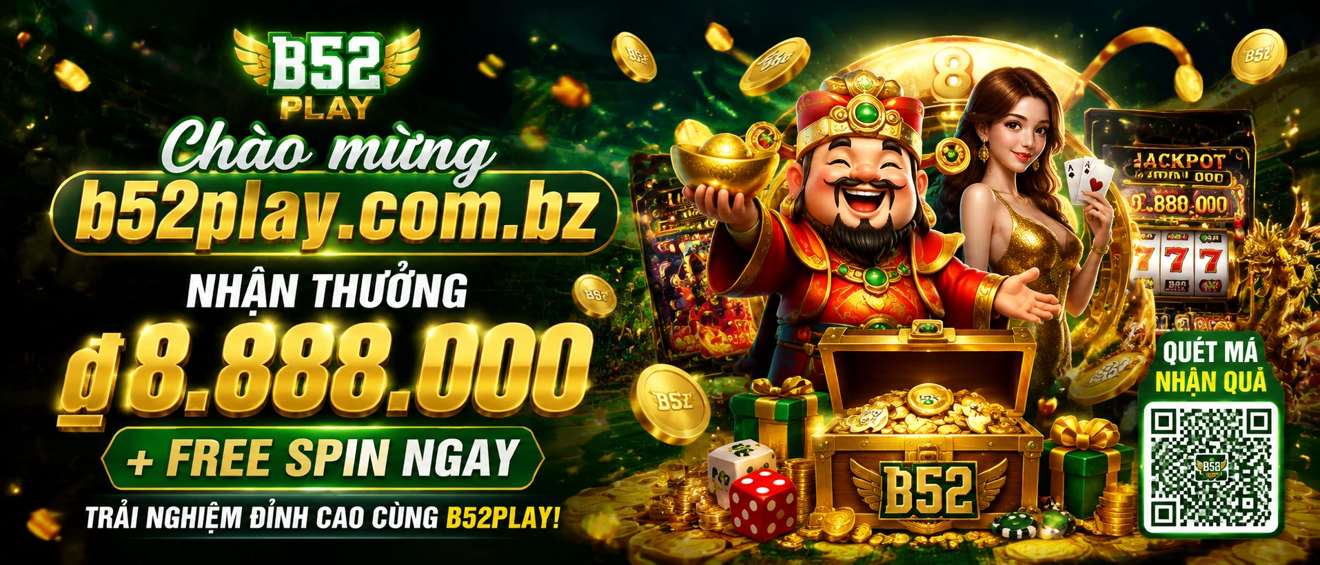 B52Play giao diện trang chủ casino trực tuyến