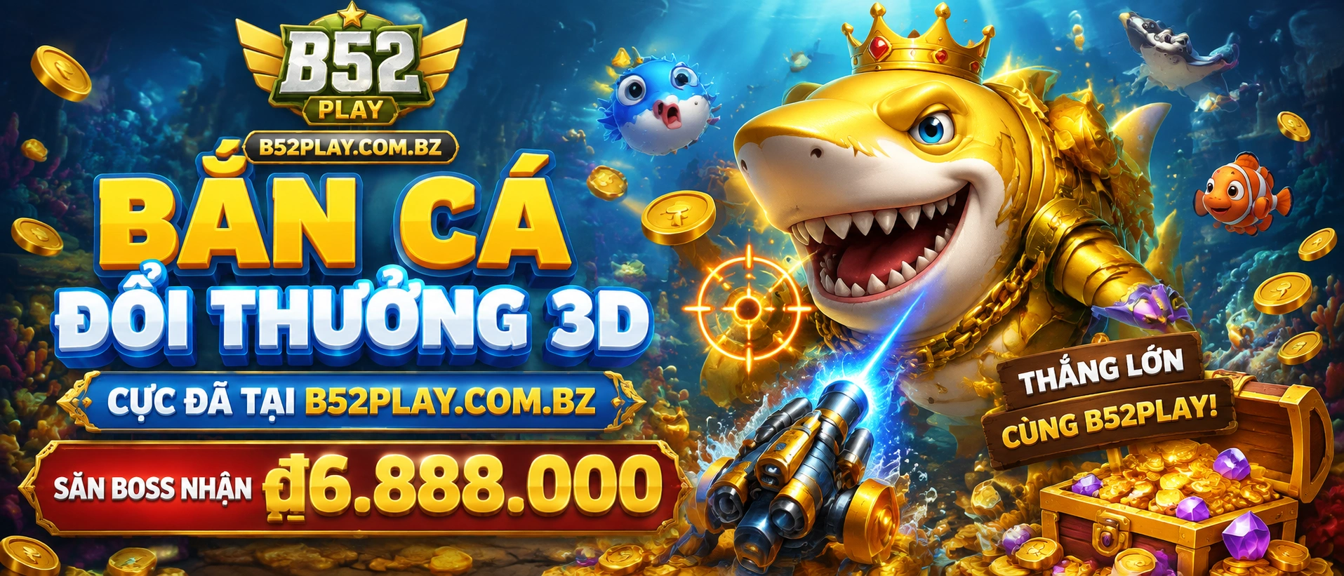 Bắn Cá Hải Tặc game entity với theme hải tặc và biển cả