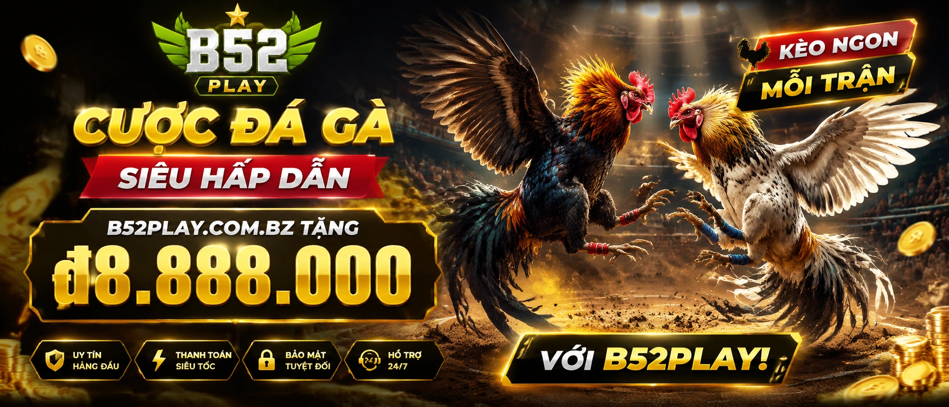 Đá Gà Cựa Sắt và Cựa Dao trên b52play.com.bz