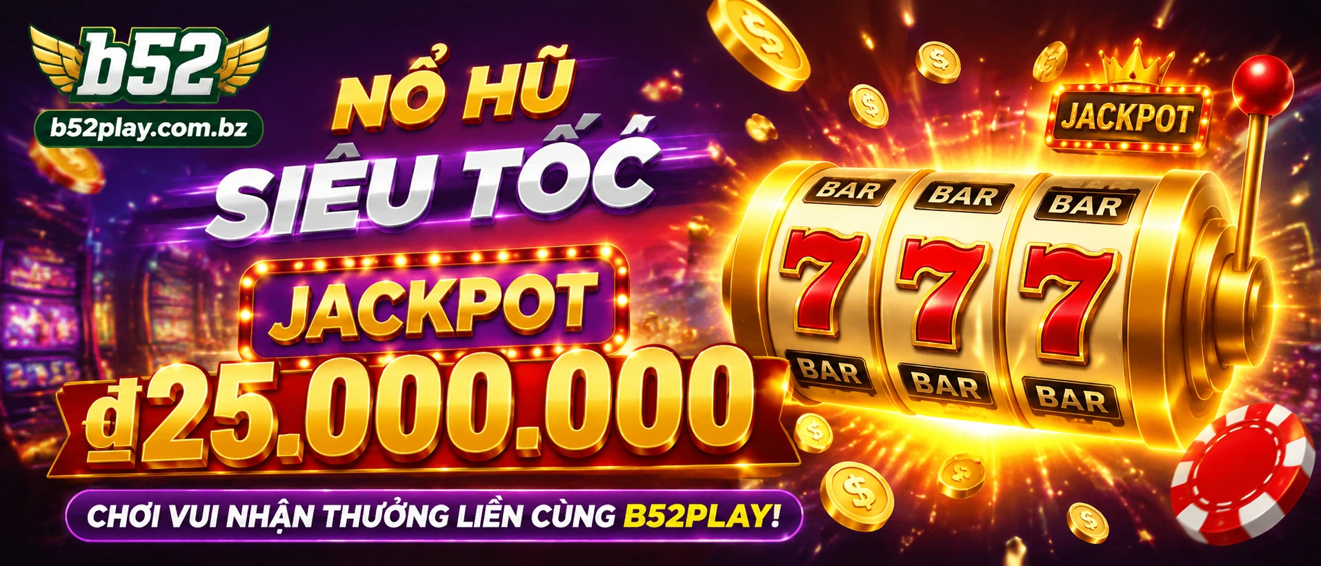 Giao diện mobile khu vực Nổ Hũ trên b52play.com.bz