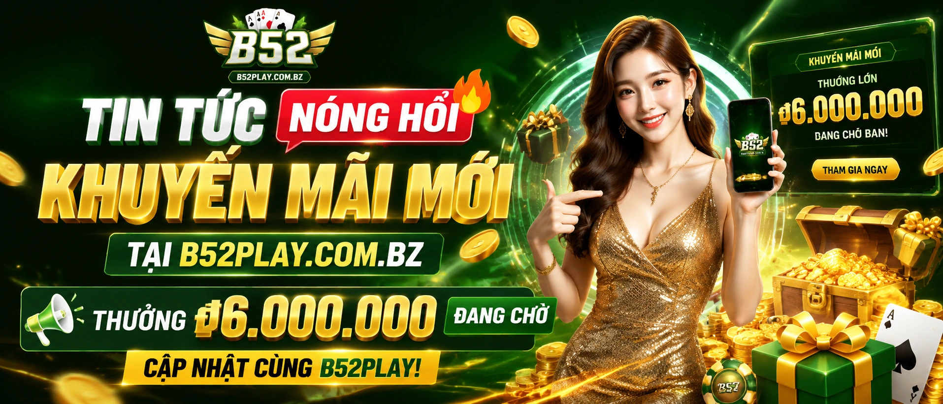 Giao diện tin tức b52play với các mục cập nhật nổi bật